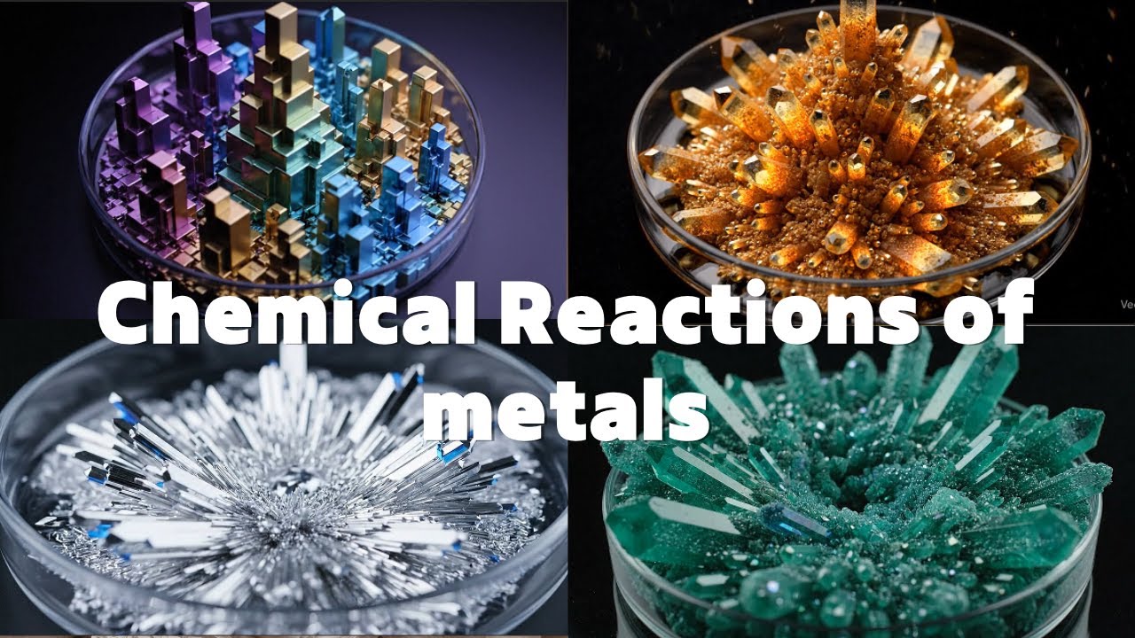 믿기 힘든 AI 금속반응 영상 모음집 | Incredible AI Generated Crystal Growth Reaction | Satisfying ASMR
