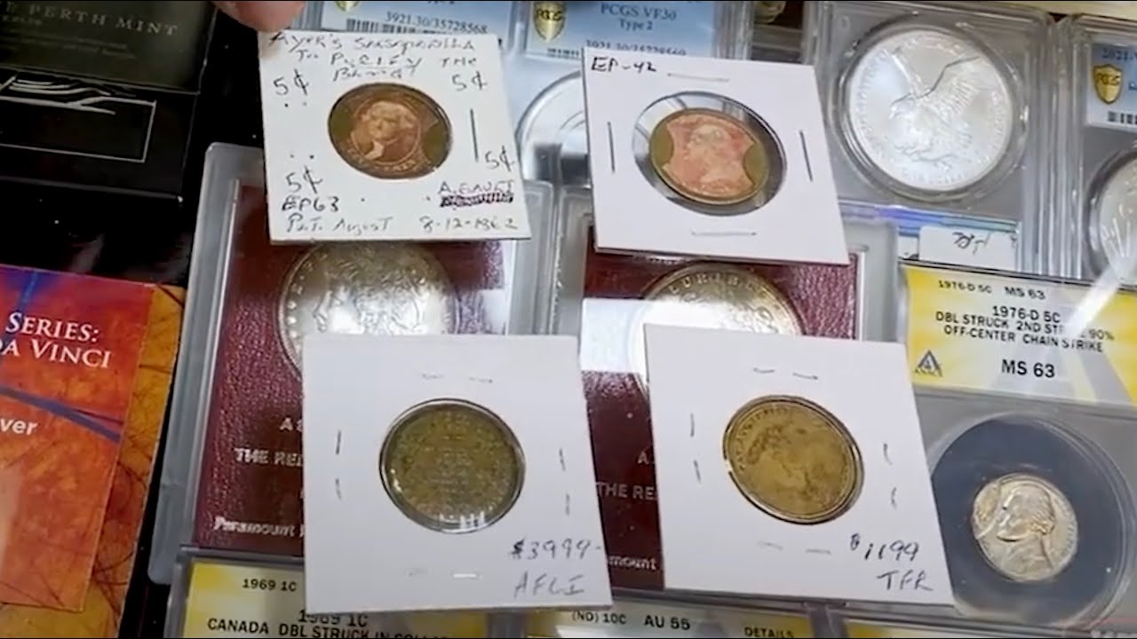 1862 US Civil War Encased Postage | Rare Stamps Turned Coins!