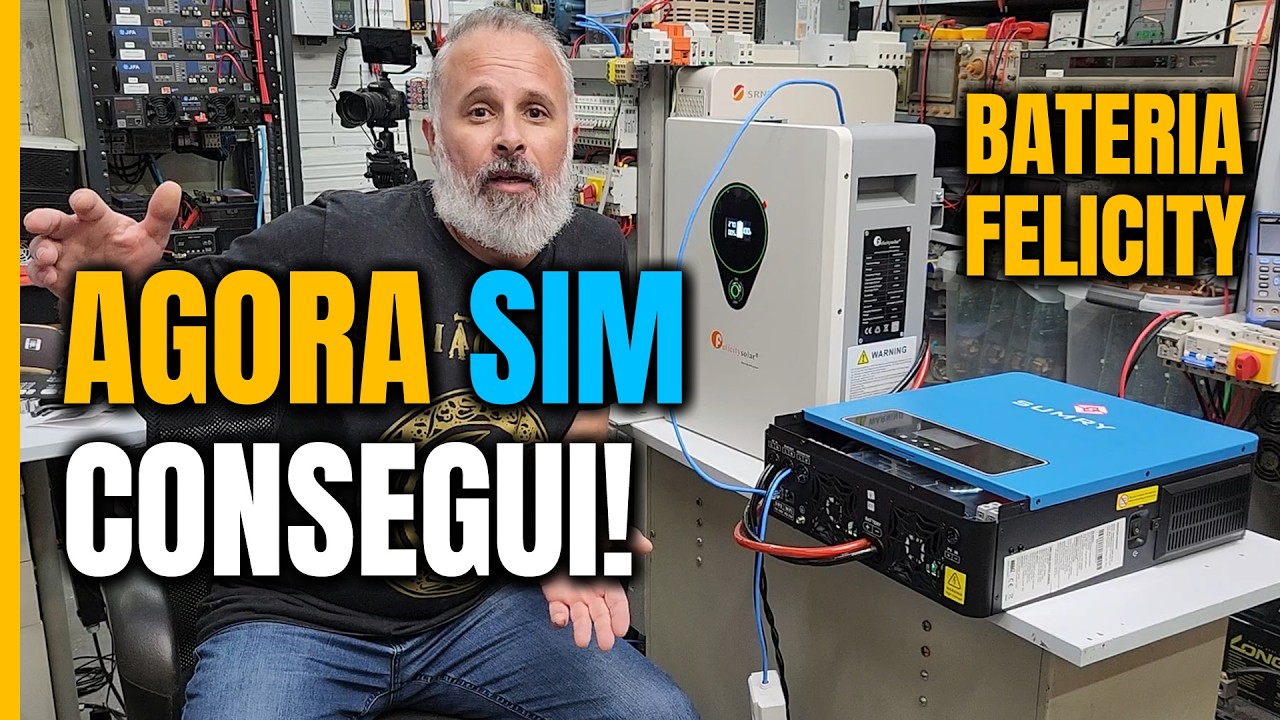 AGORA SIM: SUMRY e Bateria Felicity Solar Funcionando via BMS | Eduardo Aquino Energia Solar