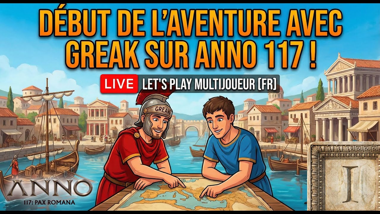 Début de l'aventure avec Greak sur Anno 117! - Let's play multijoueur Anno 117[FR]