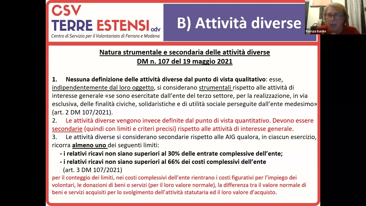 Lezione 3 - Il rendiconto per cassa degli ETS con ricavi annui inferiori ai 300.000€