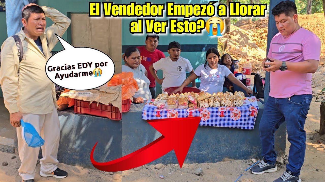 Urg3nte EDY hizo Llorar al Vendedor😭 al Ver Que Le Compró Toda Su Venta, No lo podía Creer😱