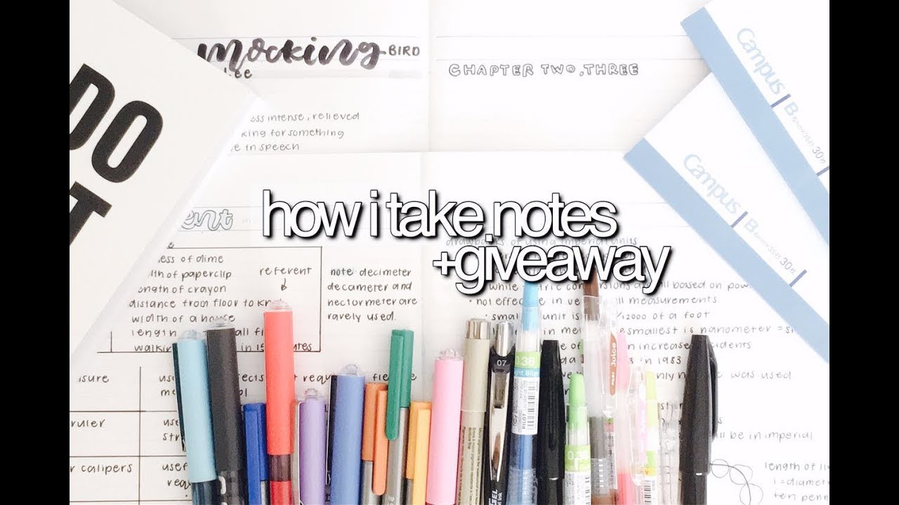 How I Take Notes | Minimalistic || revisign