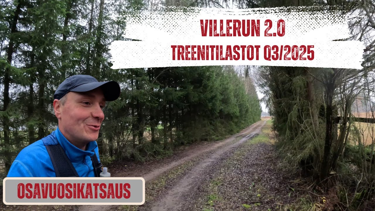 VilleRun 2.0 - Treenitilastot Q3/2025, osavuosikatsaus