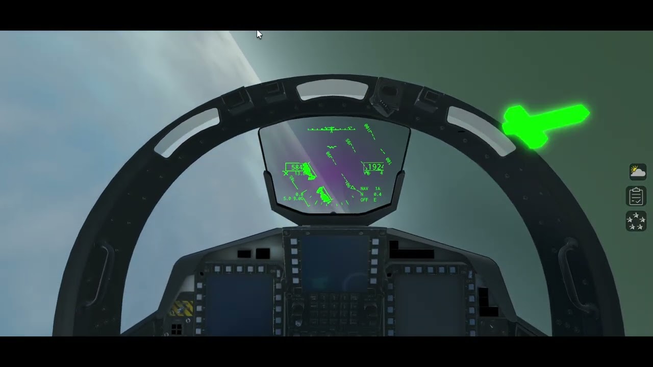 Flying the eagle for the first time