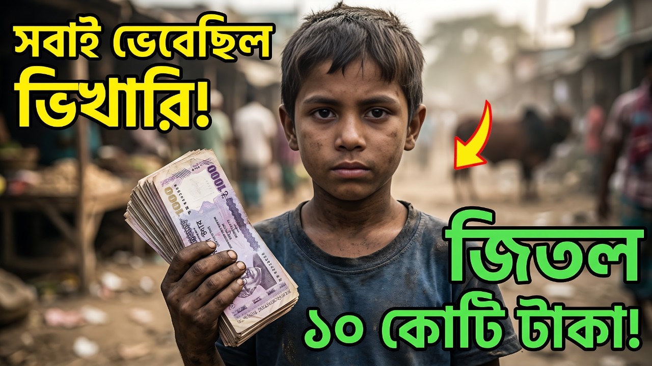 যাকে সবাই ভিখারি ভেবেছিল… সেই শিশুই সাঁড়কে কাবু করে জিতে নিল ১০ কোটি টাকা! 😱 Bangla Story