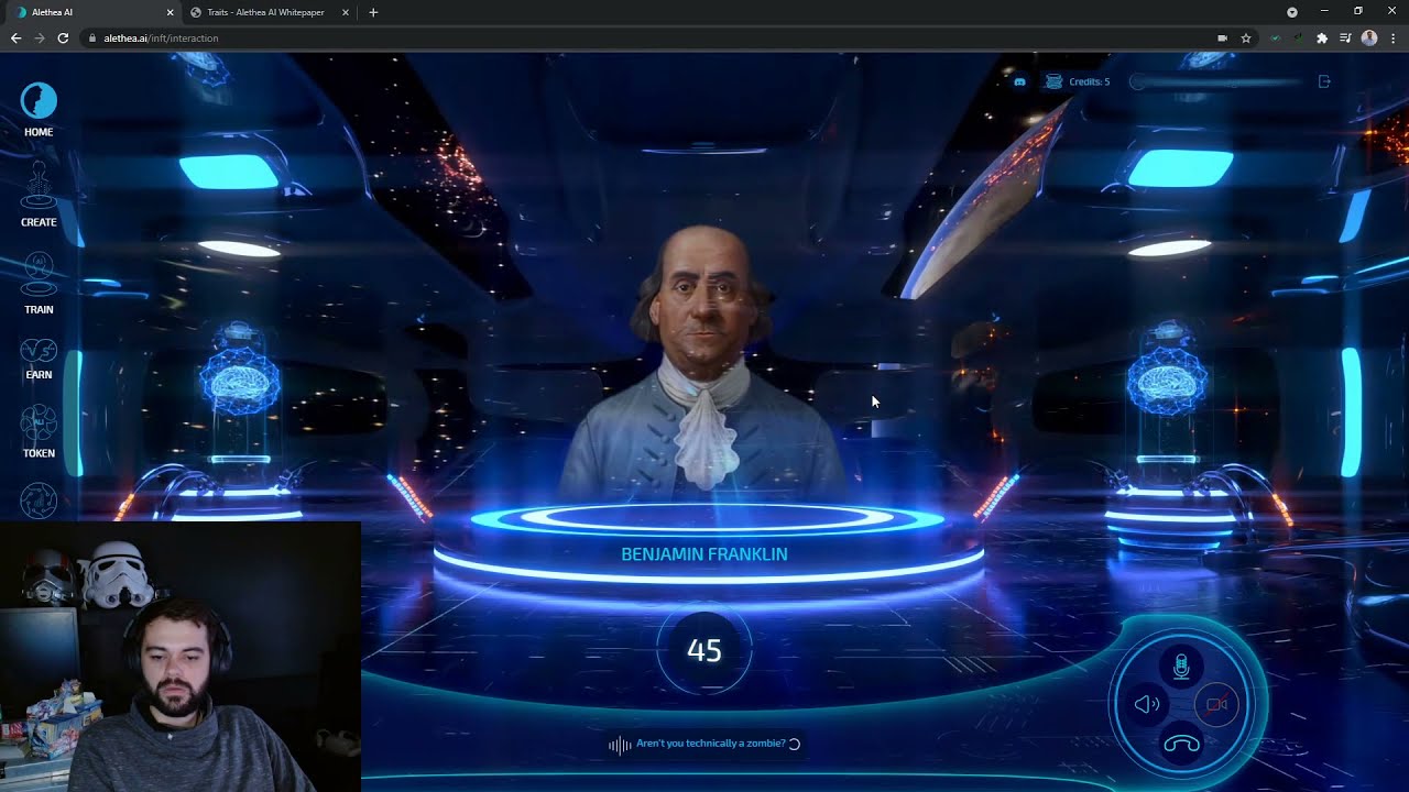 Interacting with Alethea ai iNFT Revenant