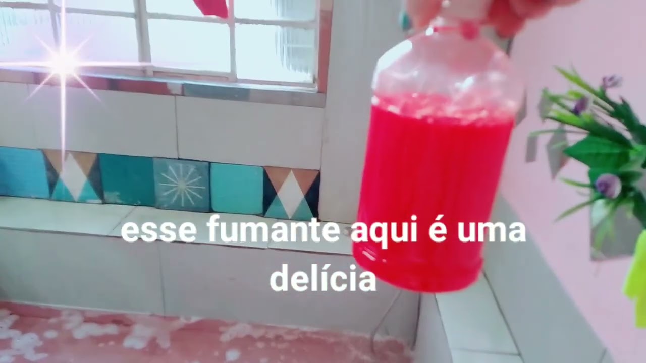 #mostrando a mudança que fiz #preparando o banho com espumante de morango. 