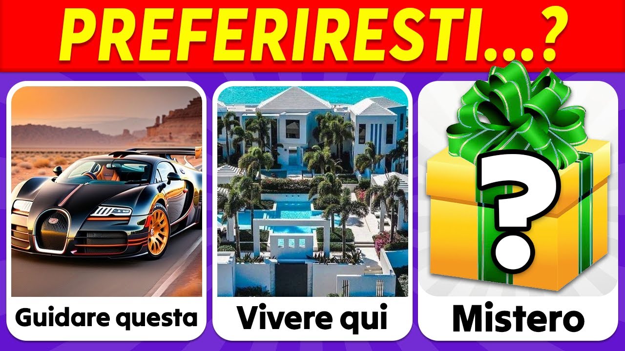 Preferiresti...? Edizione Lusso 💎💲🎁 Regalo Misterioso