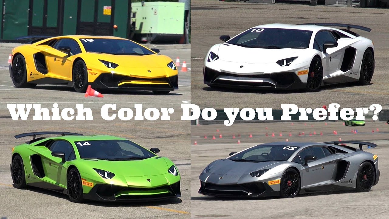 Lamborghini Aventador LP750 SV in 6 Different Colors!! - Which Do You Prefer?