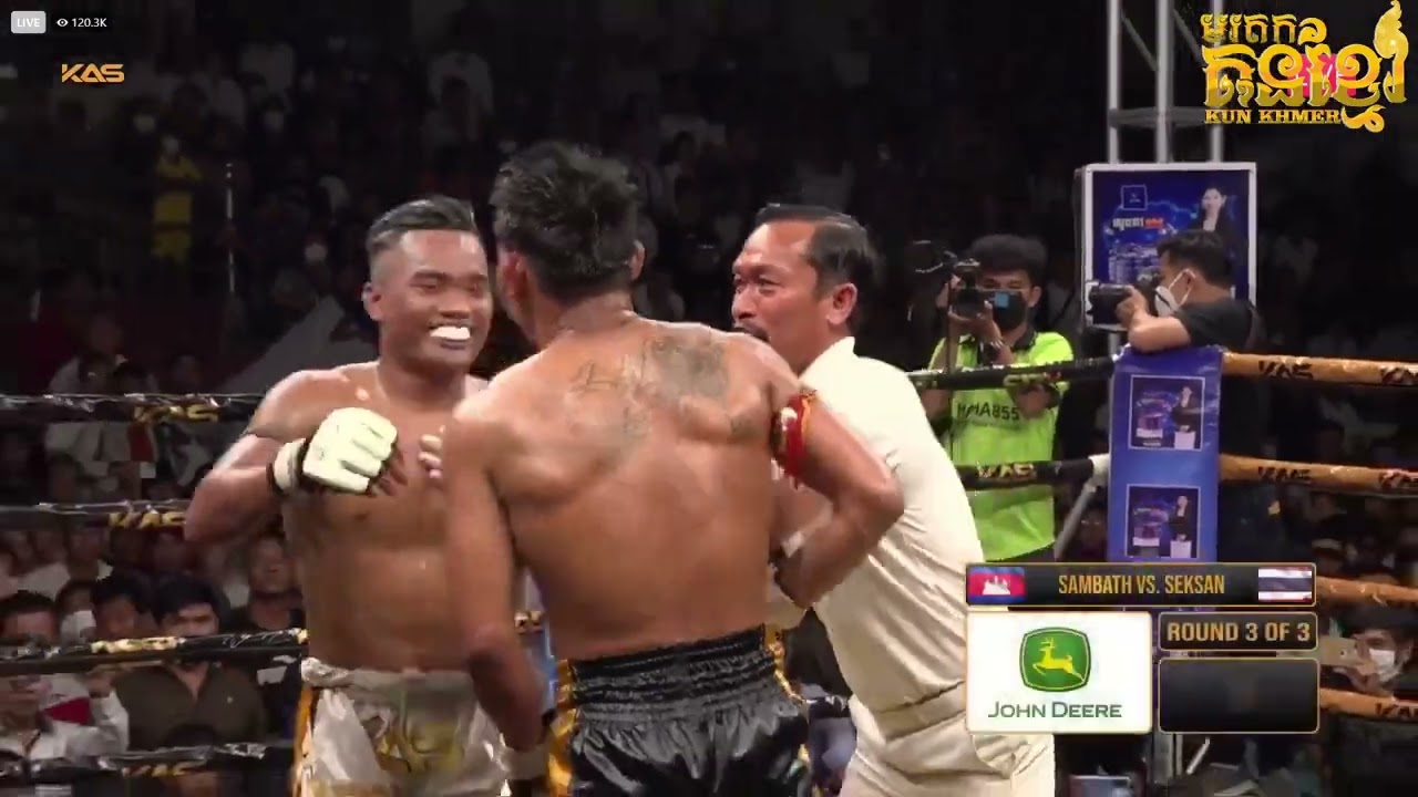 Pich sambath( Cambodia 🇰🇭 white) vs SekSan ( Thailand 🇹🇭 black)