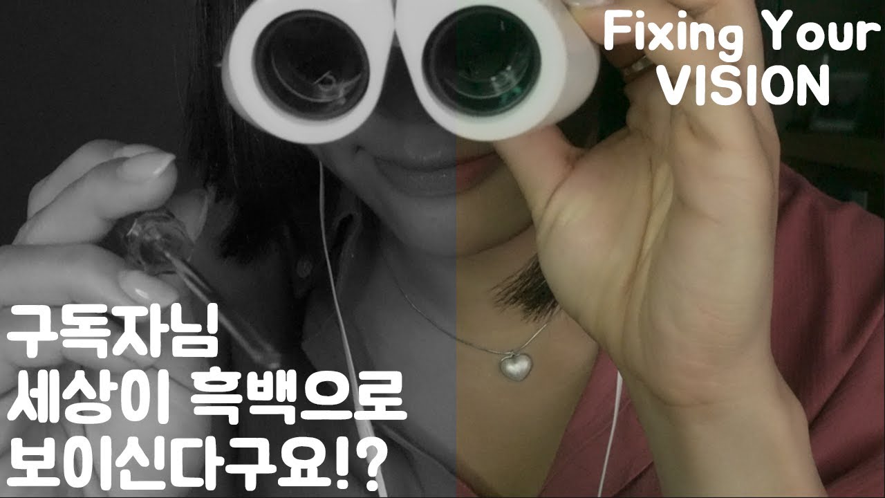 [ ASMR ] 구독자님, 세상이 흑백으로 보이신다구요 !? 제가 고쳐 드릴게요 | 수리 ASMR, 롤플레이 ASMR, fixing your vision
