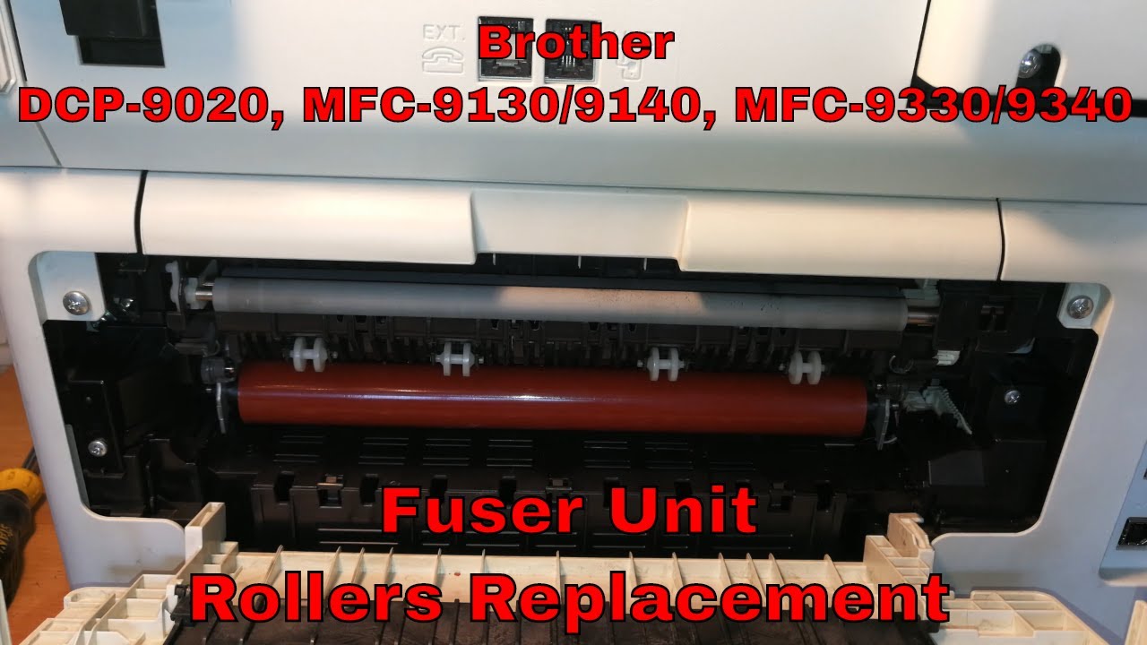 Brother DCP-9020, MFC-9130/9140, MFC-9330/9340 • Замена роликов блока термозакрепления