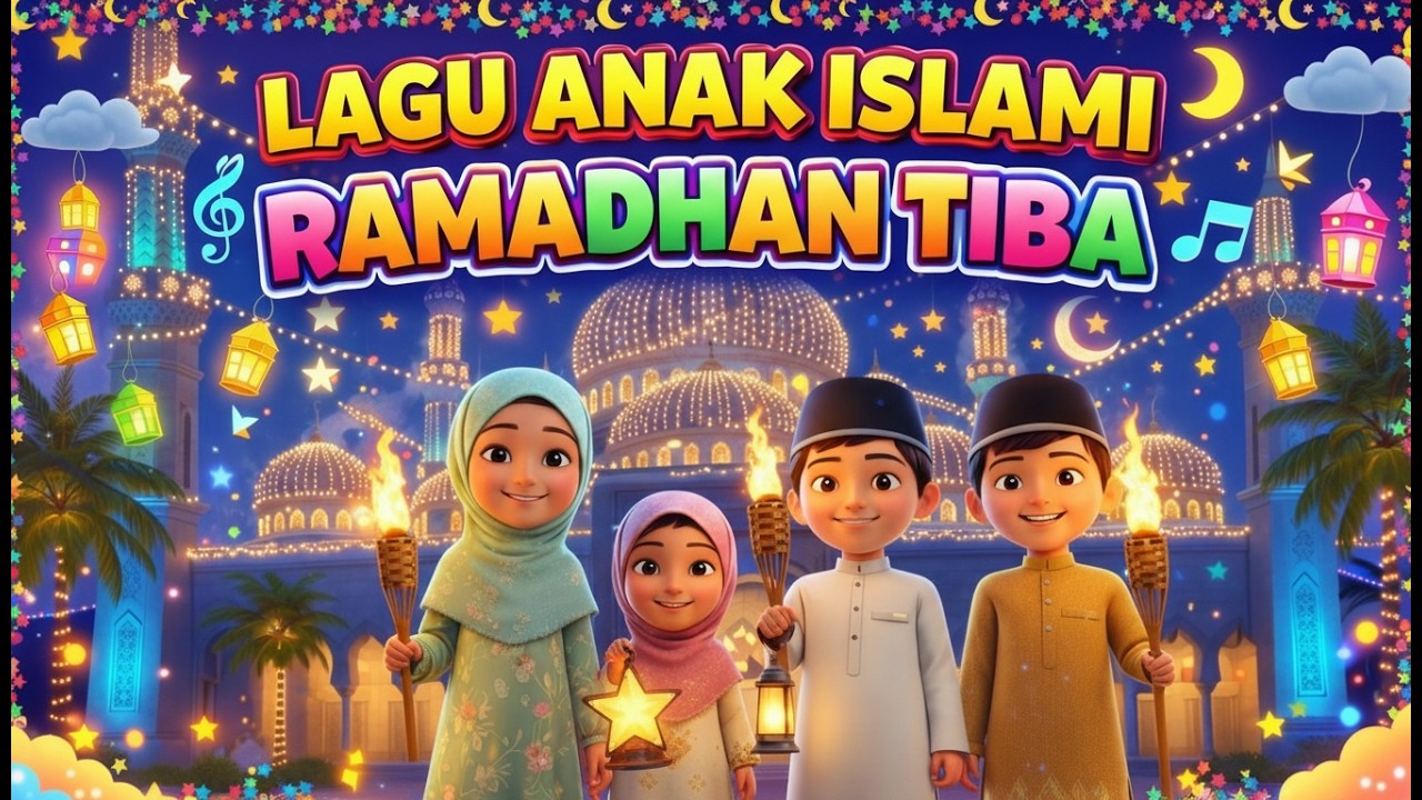 LAGU ANAK ISLAMI RAMADHAN TIBA 🌙 Lagu Religi Anak Menyambut Bulan Suci