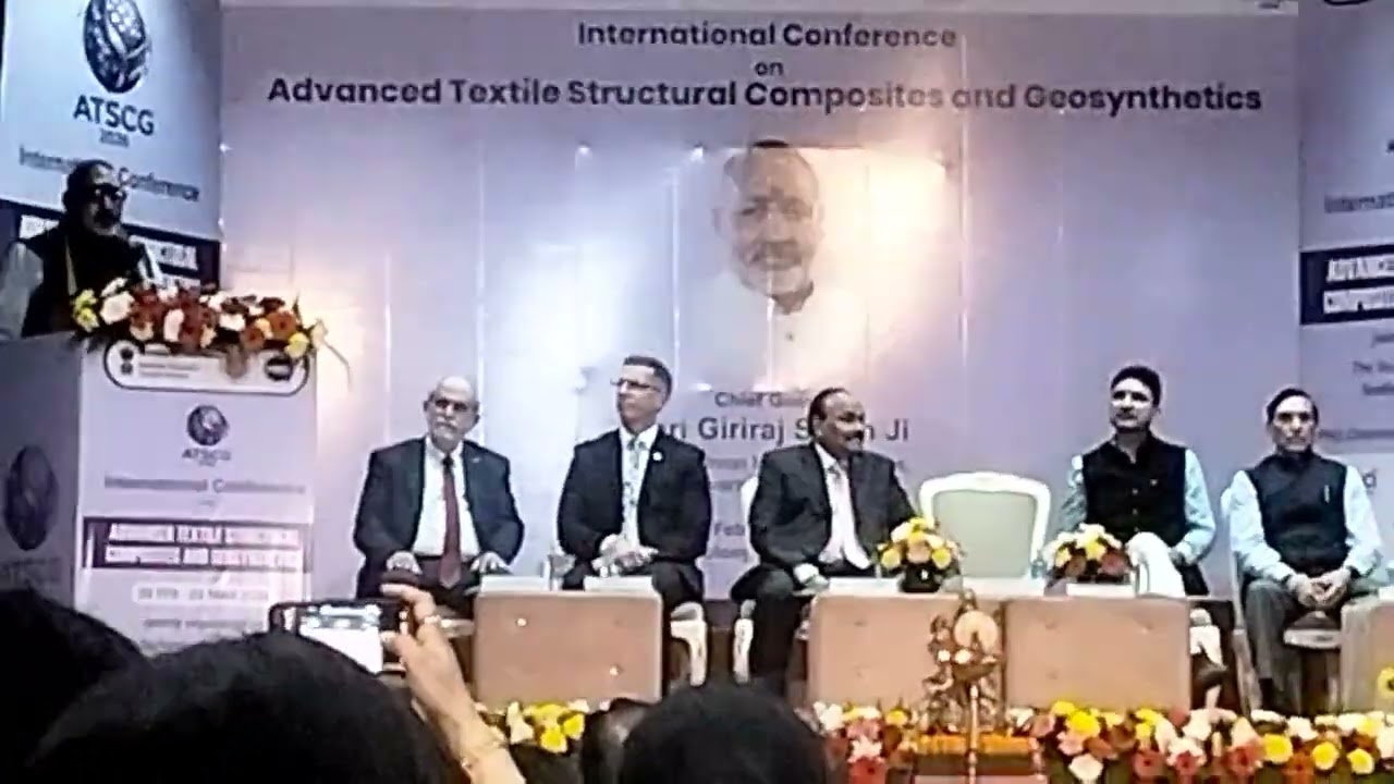 Speech of Shri Giriraj ji on TIT OF Advance textile structural composite and Geotextile.