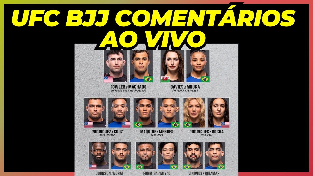 UFC BJJ 6 - COMENTÁRIOS AO VIVO
