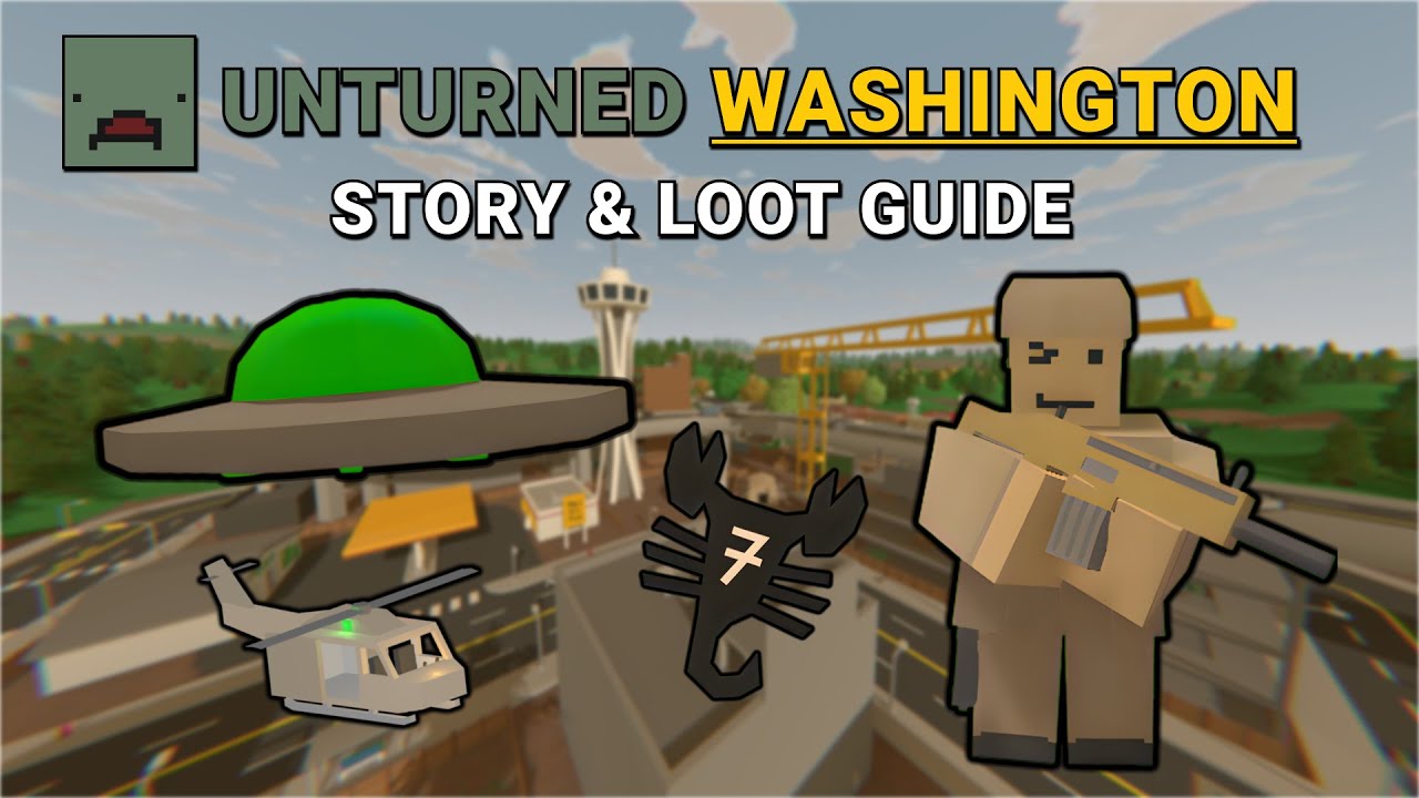 Карта Unturned Washington (Руководство по сюжету и добыче)