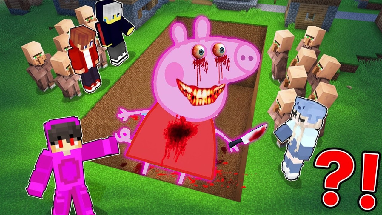 We Found the BIGGEST SCARY BODY Peppa Pig.exe in Minecraft