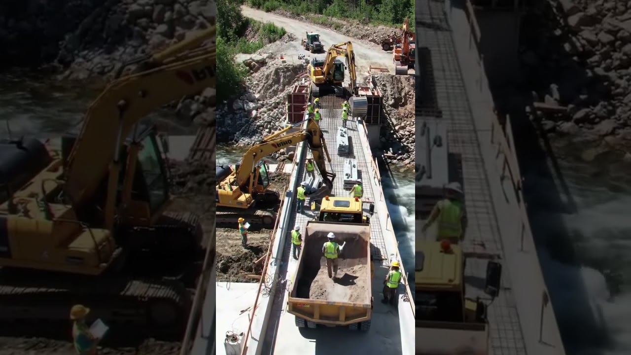 Heavy Working with RC Team Building Road  #rc#automobile #toys #heavyvehicle
