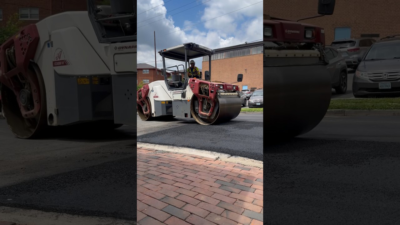 Dynapac Steamroller #asphalt #shorts