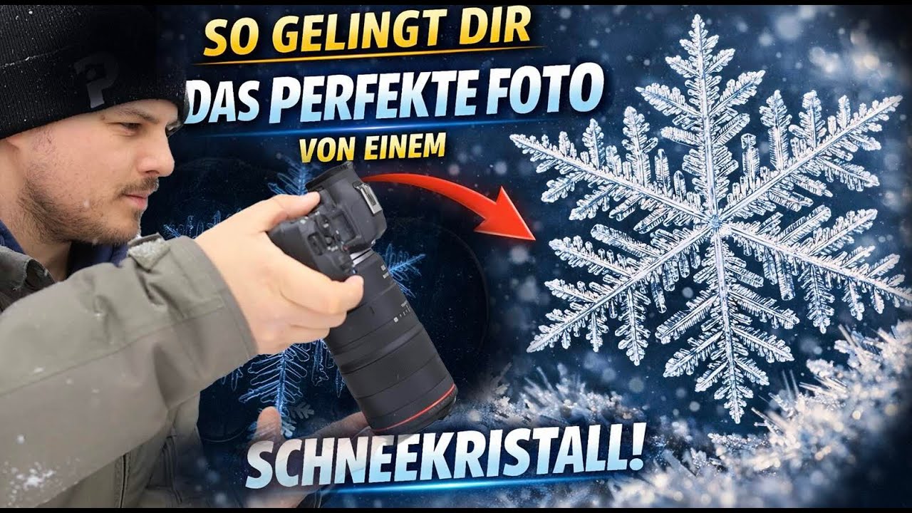 Schneekristall fotografieren - so gelingt dir das perfekte Foto  - Naturfotografie Tutorial