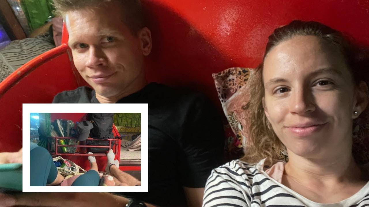 Éjszakai buszozás Laoszban
