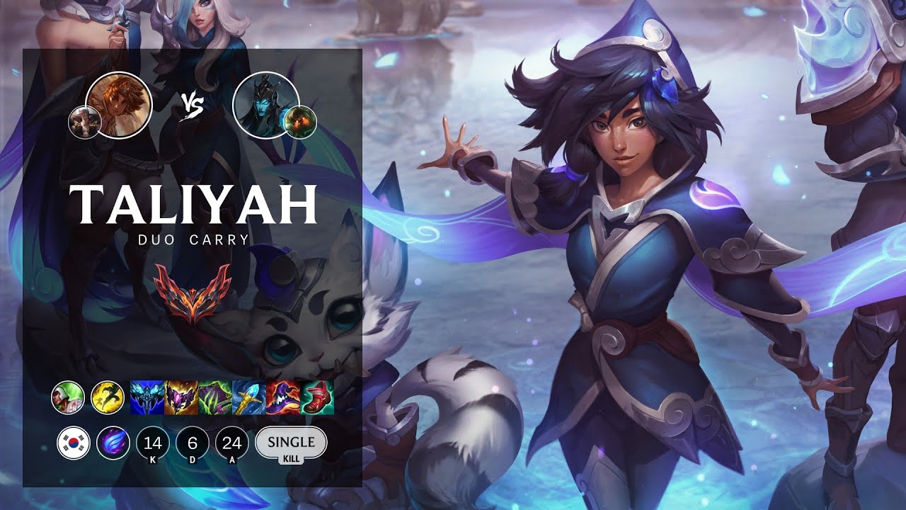 Taliyah Bot vs Kalista - KR Grandmaster Patch 12.9