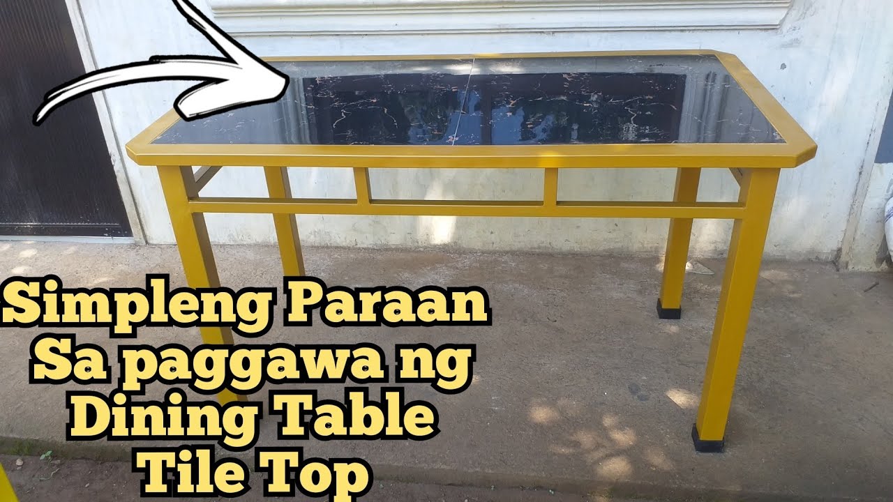 Madaling PARAAN sa paggawa ng TILE TOP Dining Table