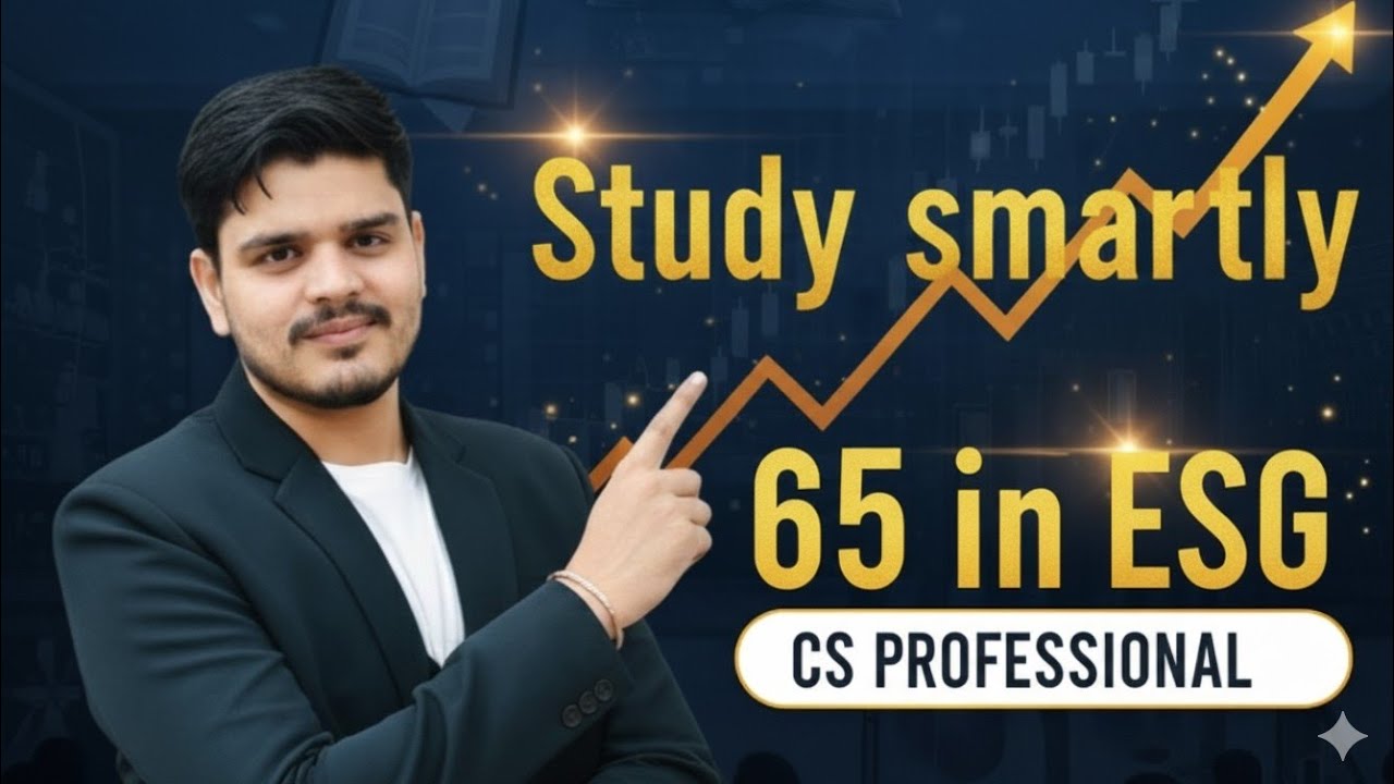 Score 65+ in ESG | how I scored exemption in ESG |CS professional | strategy for  exemption in ESG