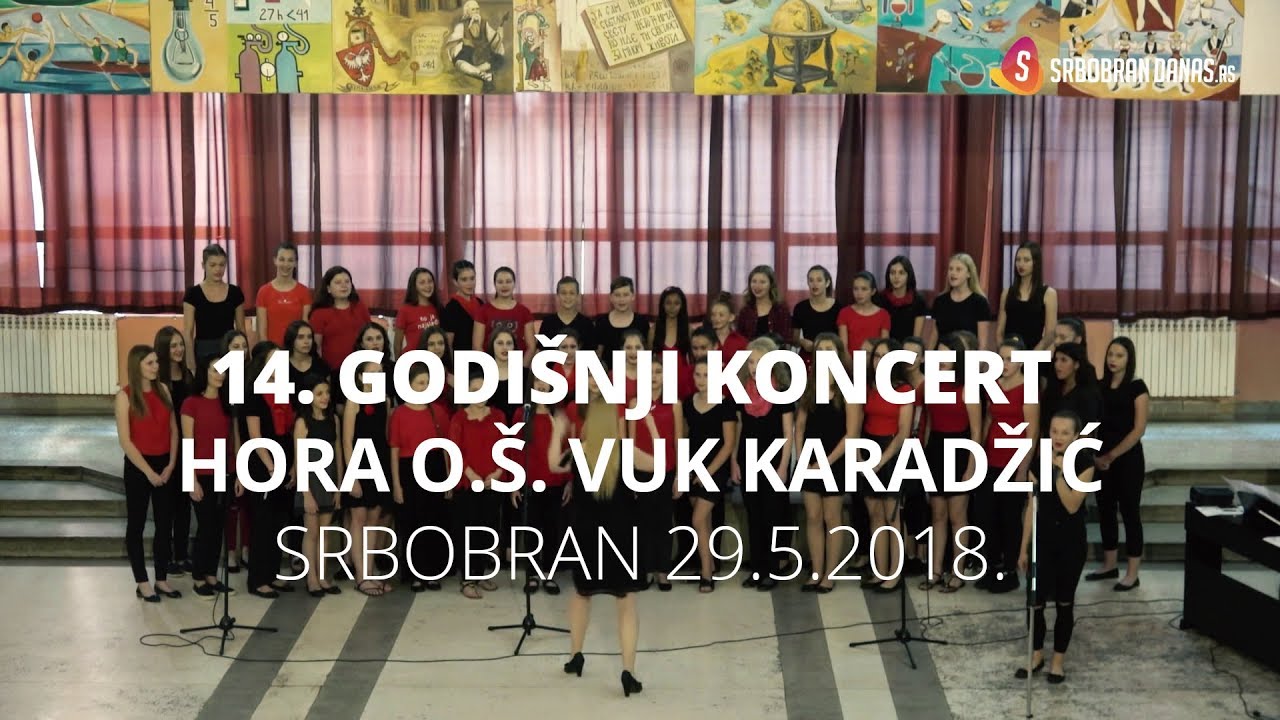 14. Godišnji koncert hora O.Š. Vuk Karadžić - Srbobran 29.5.2018.