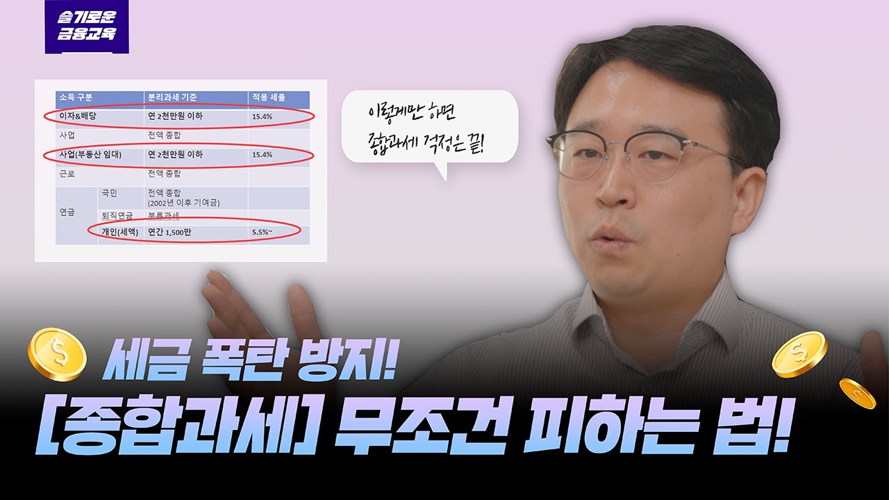 종합소득세 효율적으로 절세하는 전략(금융소득, 임대소득, 사적연금소득)