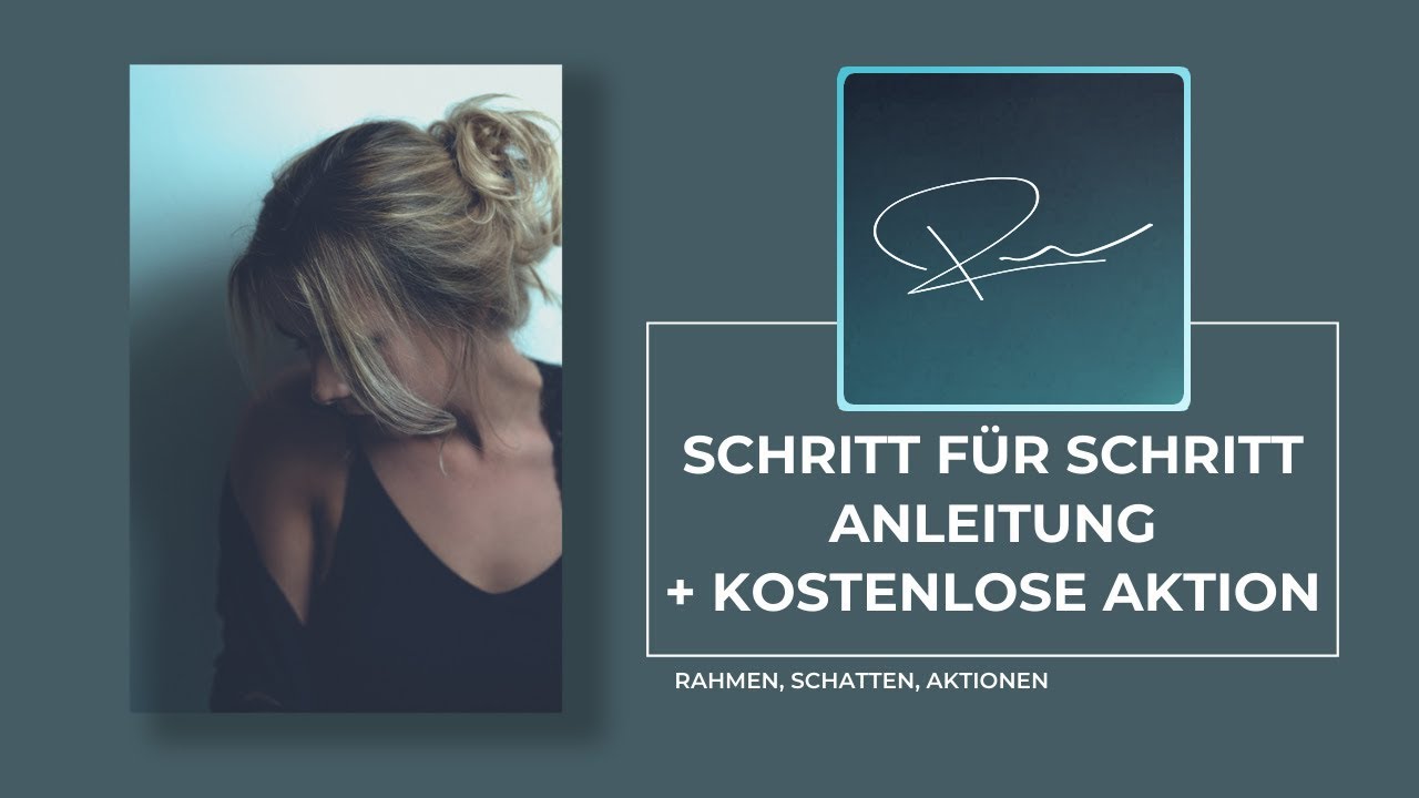 Bilder anders präsentieren / Rahmen erstellen und eine farbige Wand simulieren #Photoshop