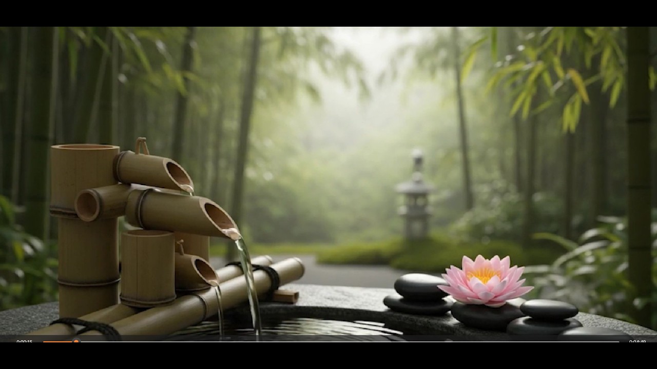 Peaceful Water Ambience with Relaxing Music 🌙 Calm Mind & Sleep