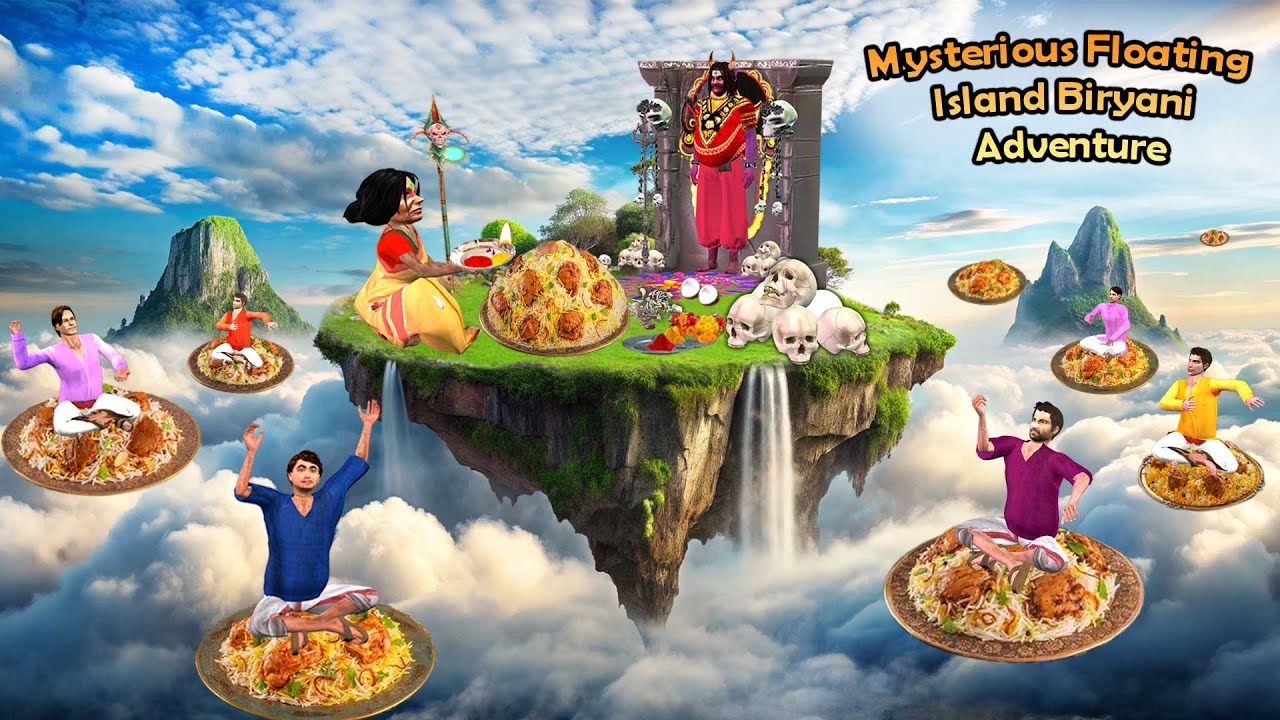 Mysterious Floating Island Biryani Adventure Tasty Biryani Hindi Kahaniya Moral Stories Comedy Video