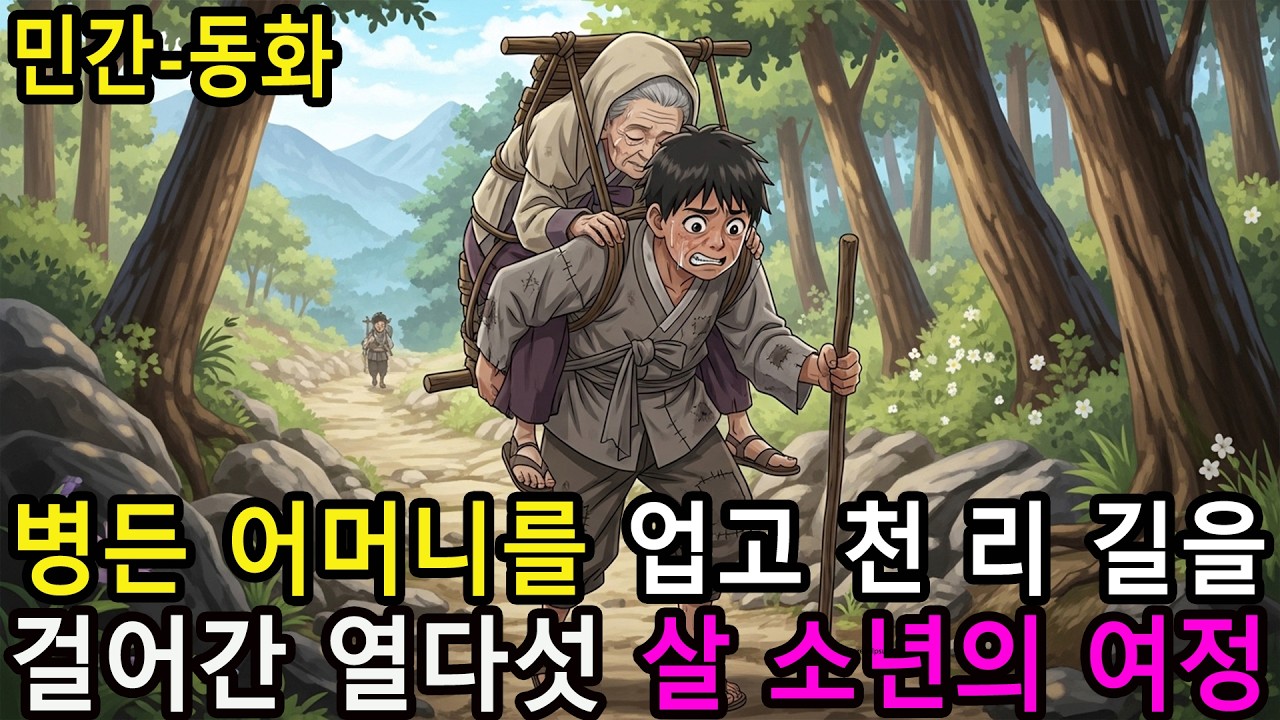 병든 어머니를 업고 천 리 길을 걸어간 열다섯 살 소년의 여정  옛날이야기  야담  오디오북  수면동화  민담
