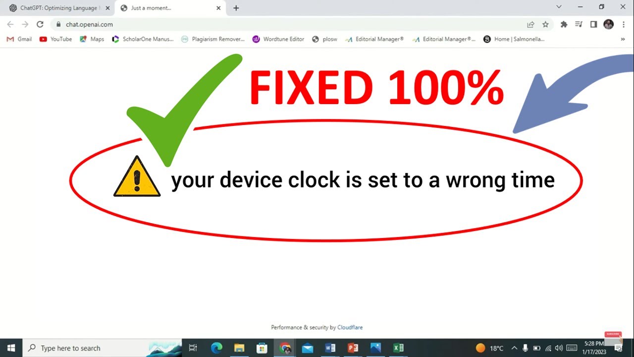 Your Device Clock Is Set to a Wrong Time