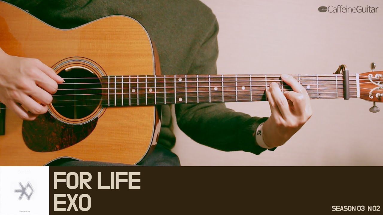 FOR LIFE - EXO | Guitar Cover, Lesson, Chord, Tab