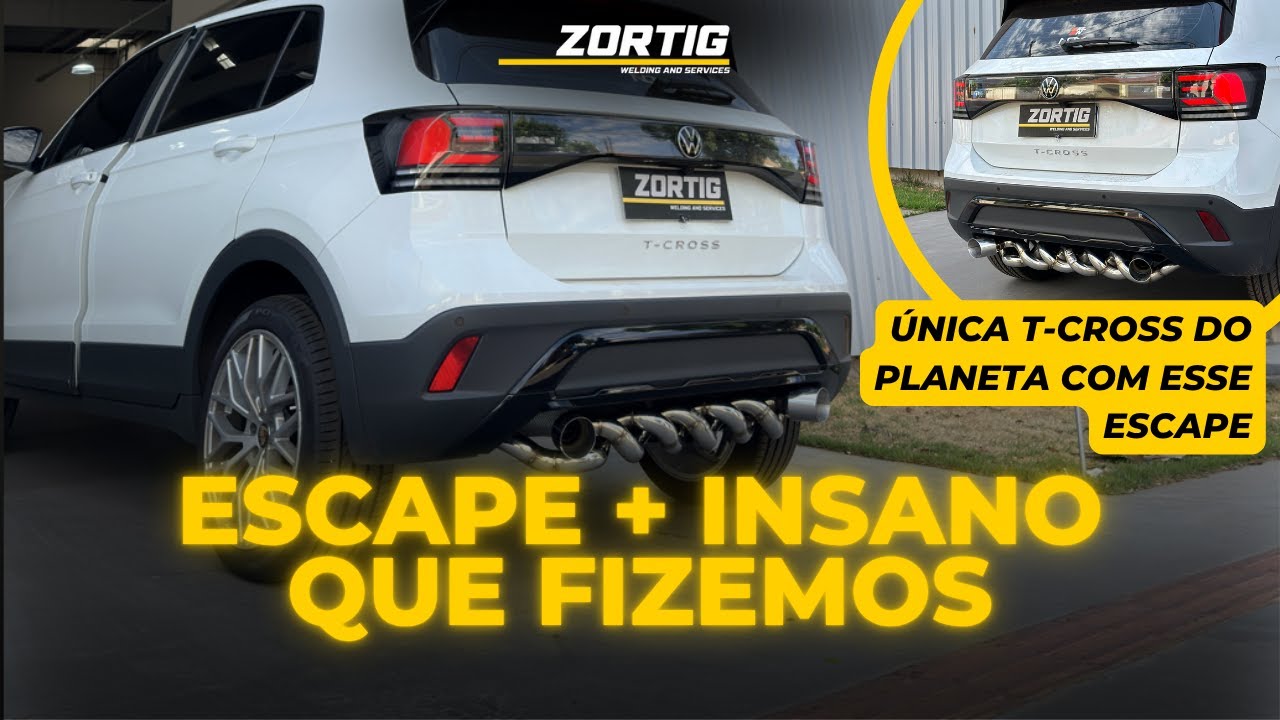 🫣 T-CROSS COM ESCAPE DE PORSCHE???? PROJETO ÚNICO DO BR 🇧🇷 // MUDOU O RONCO??? 