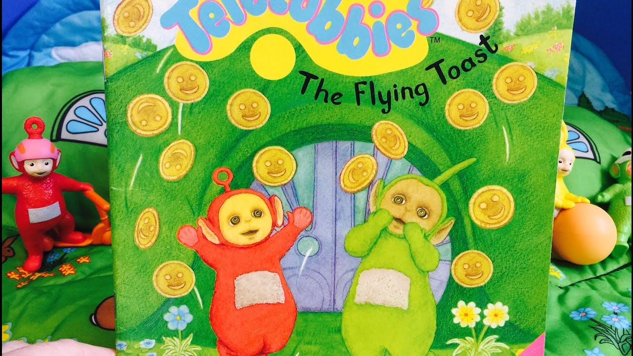 THE FLYING TUBBY TOAST TELETUBBIES Read Along Book Learning for Toddlers!