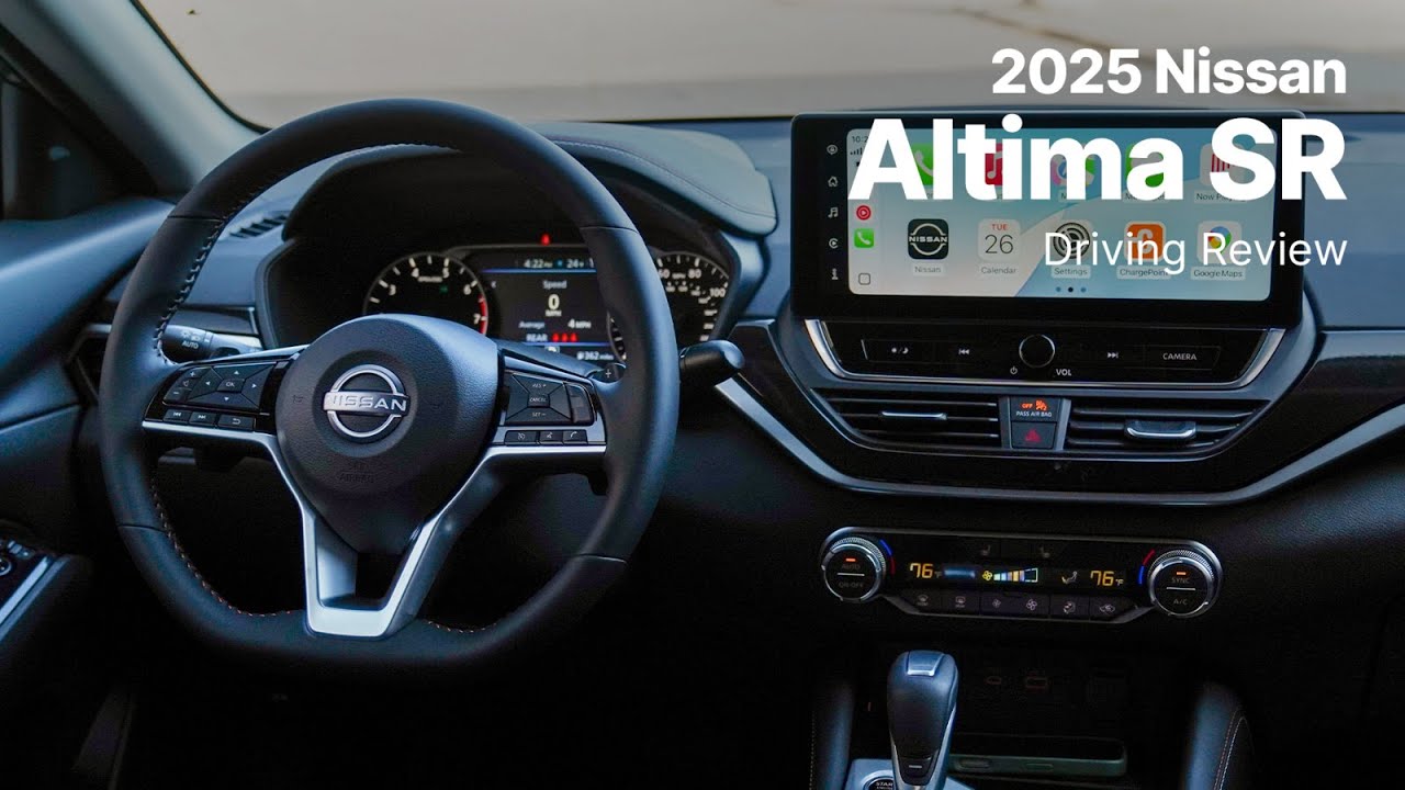 Nissan Altima SR 2025 года | Обзор вождения | Tactical Green Metallic