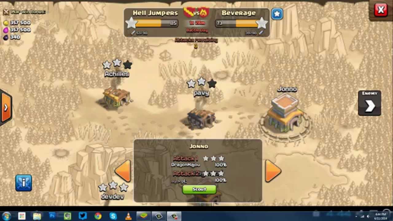 Clash of Clans - Jonno's First Clan War - Battle Results!