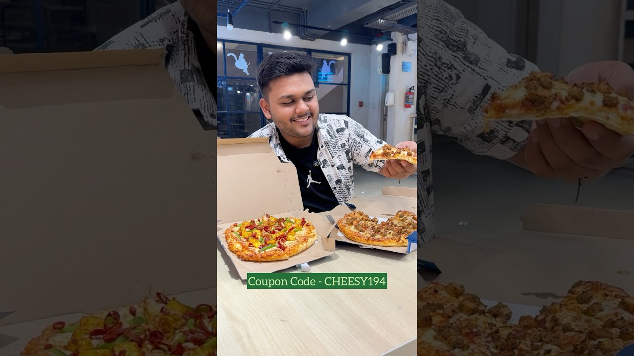 Dominos Newly Launched Cheese Burst Pizza 🍕😋 #ad #dominos #shorts