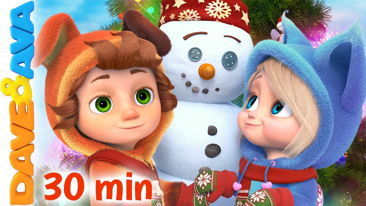 🎁 Winter Fun, Itsy Bitsy Spider | Christmas Songs | Nursery Rhymes | Dave and Ava 🎁