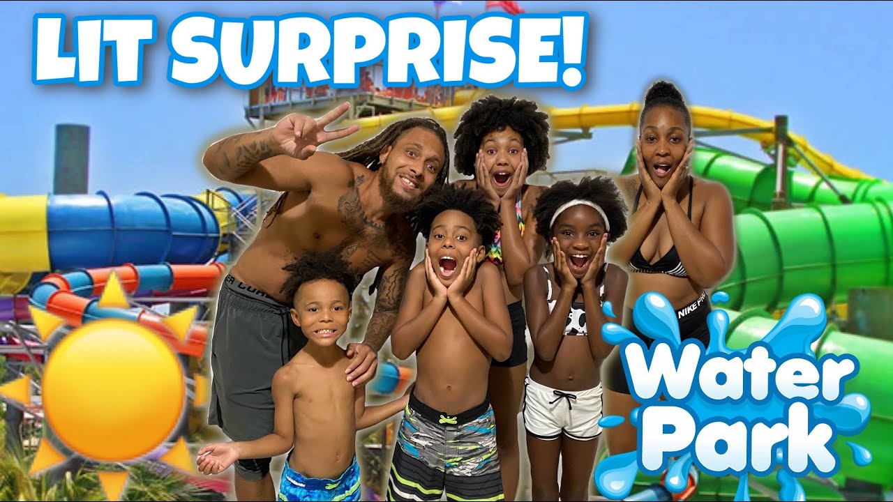 We Surprised Our Kids With A LiT Day At The WATER PARK!!
