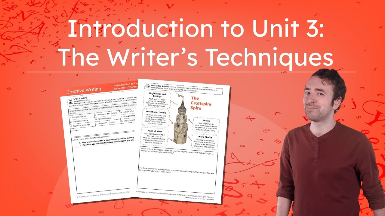 Introduction to Unit 3: The Writer's Techniques - Creative Writing for Teens!
