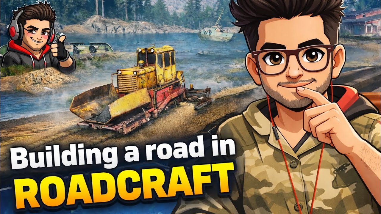 RoadCraft PS5 4K HDR – Relaxing Road Building Gameplay (No Commentary)