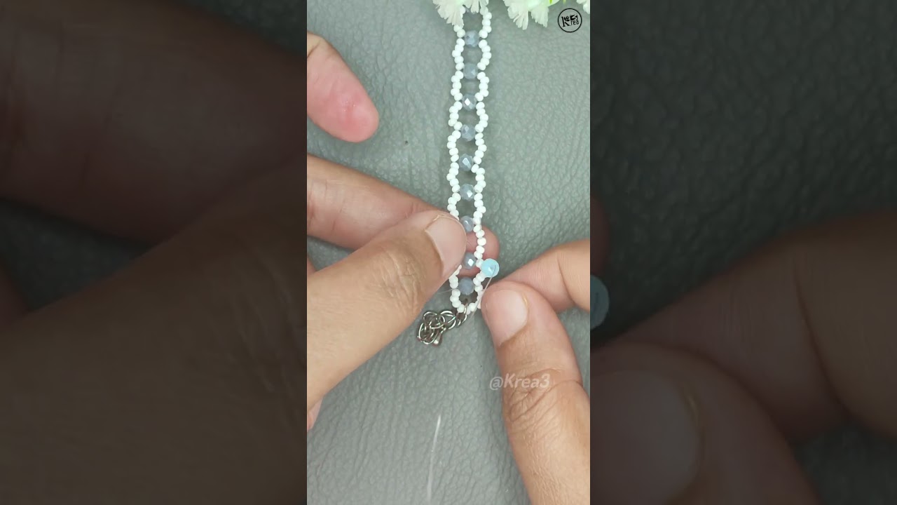 How to Make Bracelet Using Rondelle Crystal and Seed Beads 