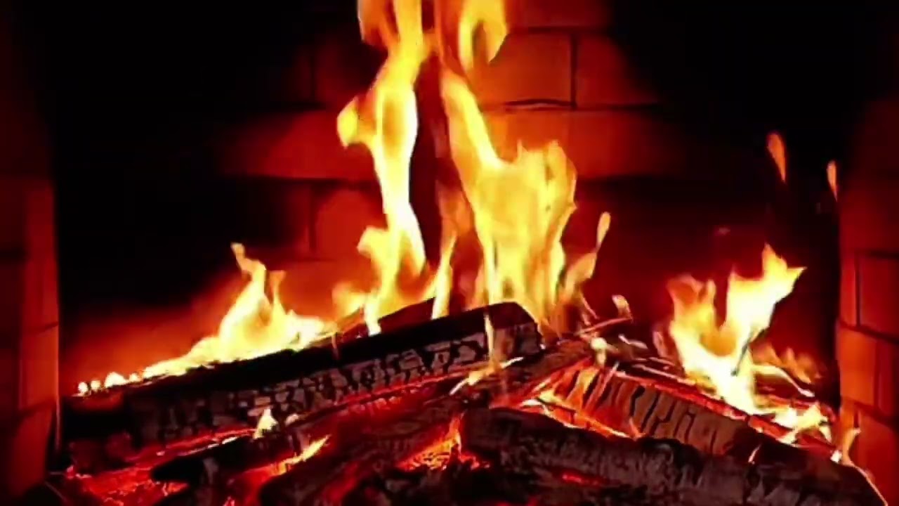 🔥 Fireplace 3 Hours | Relaxing Crackling Fire Sounds + Smooth Jazz Music | Cozy Ambience