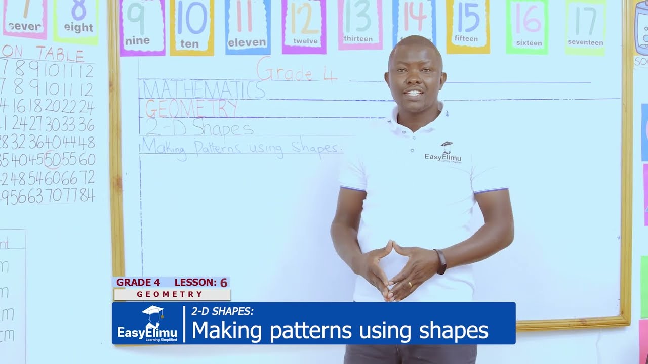 Making patterns using shapes - Math activity for grade 4 | CBC Grade 4 Math | EasyElimu