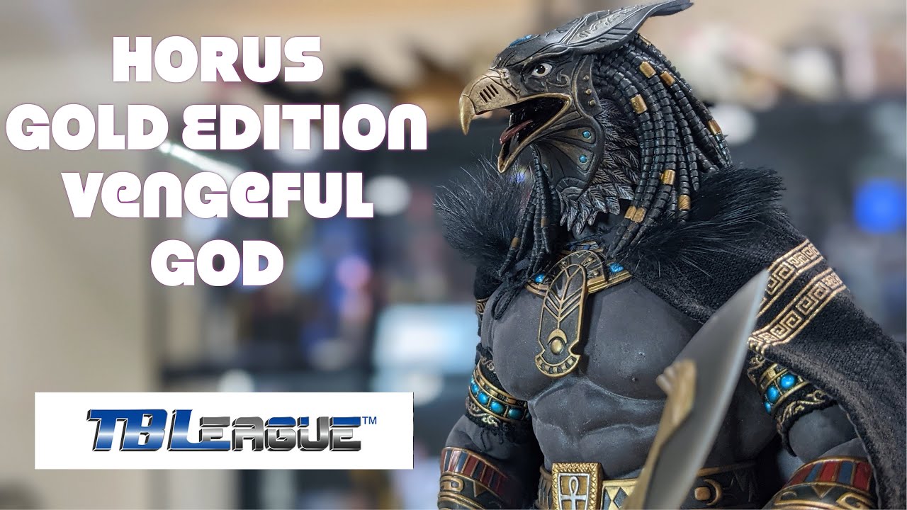 TBLeague Phicen 1/6 King and Vengeful God Horus Gold Edition Egyptian unboxing review Danoby2